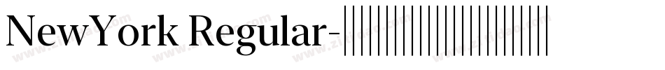 NewYork Regular字体转换